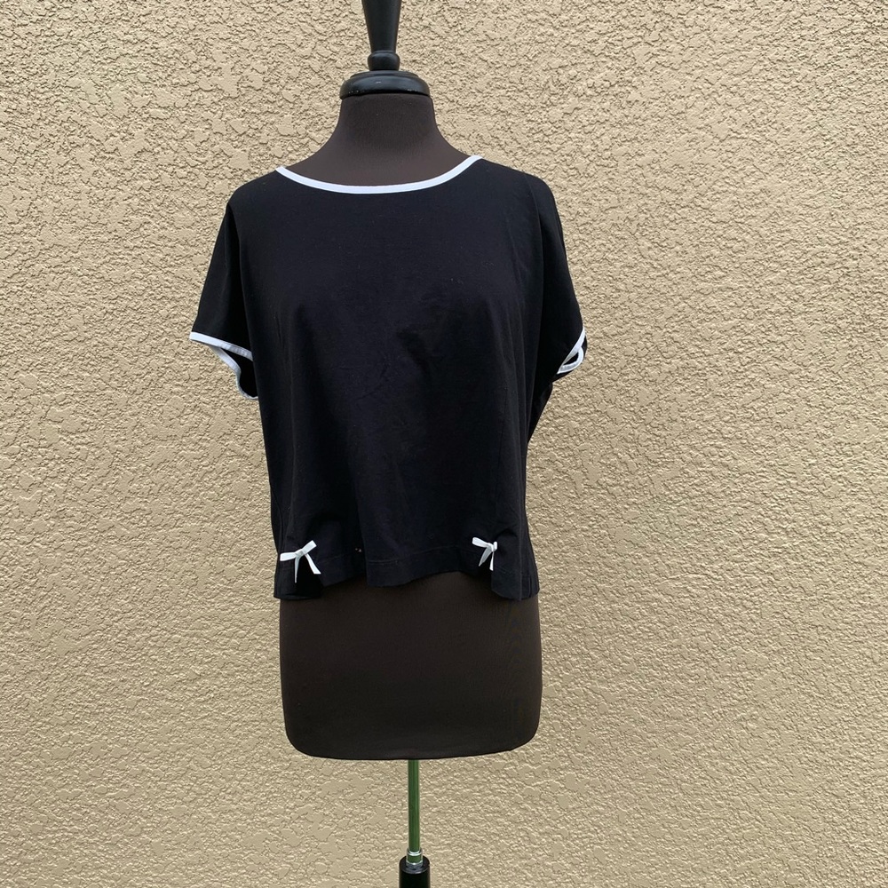 Tatyana Peasant Top with white bow details (4XL).